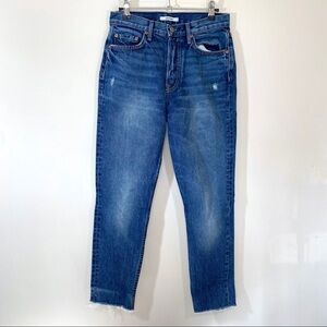 GRLFRND Karolina Close to You High Rise Straight Leg 100% Cotton Button Fly 26